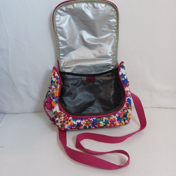 Kipling Lunch Tote Bag Colorful Star Print Insulated - Picture 5 of 16
